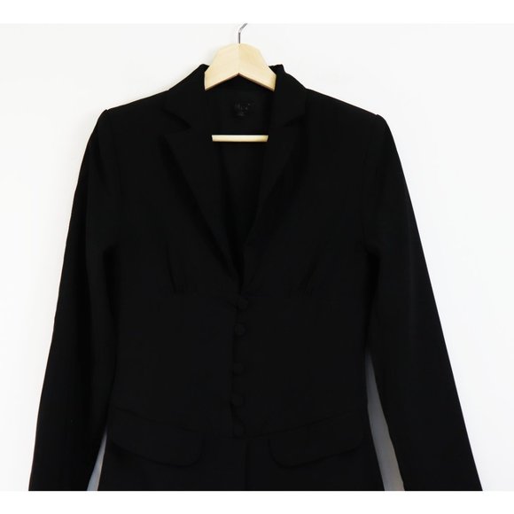 NBD Lapel Blazer Button Up Fitted Mini Suit Dress - Picture 5 of 7